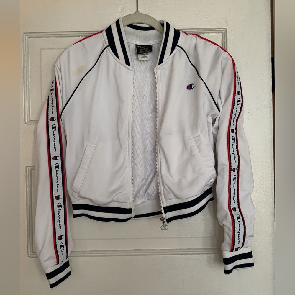 Champion cropped zip up jacket